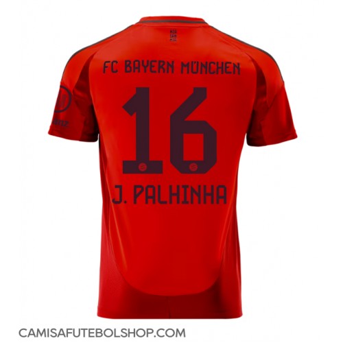 Camisa de time de futebol Bayern Munich Joao Palhinha #16 Replicas 1º Equipamento 2024-25 Manga Curta